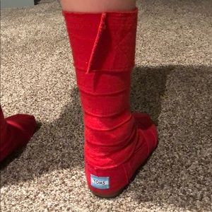 TOMS wrap boots.